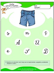 Ş Sesi Çalışma Sayfaları